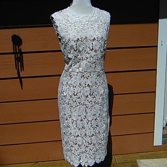 Mikael Aghal Guipure Lace Sheath Dress - Picture 7 of 14